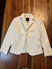 The Limited white size 0 cotton blazer in excellent condition
