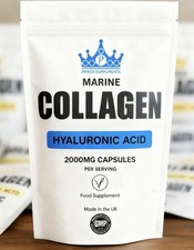 COLLAGEN CAPSULES /TABLETS  2000 mg MARINE  HYALURONIC ANTI AGEING UK MADE
