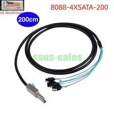 SFF8088 Mini-SAS 26-Pin to 4 SATA 7-Pin Female SAS 2.0/2.1/3.0 Cable 2M HBA/RAID