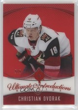 2016-17 Ultimate Collection Introductions Royal Red 5/6 Christian Dvorak #74 2d8