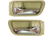 Interior Door Handle Left Right Pair Beigechrome Fits 2002-2006 Toyota Camry