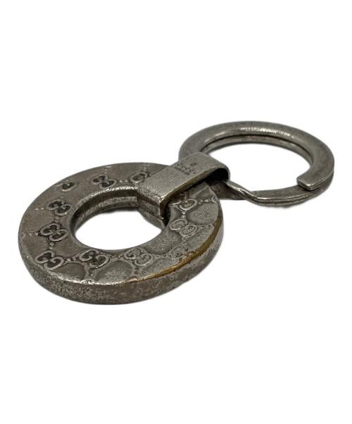GUCCI                    GG pattern key ring Silv… - image 3