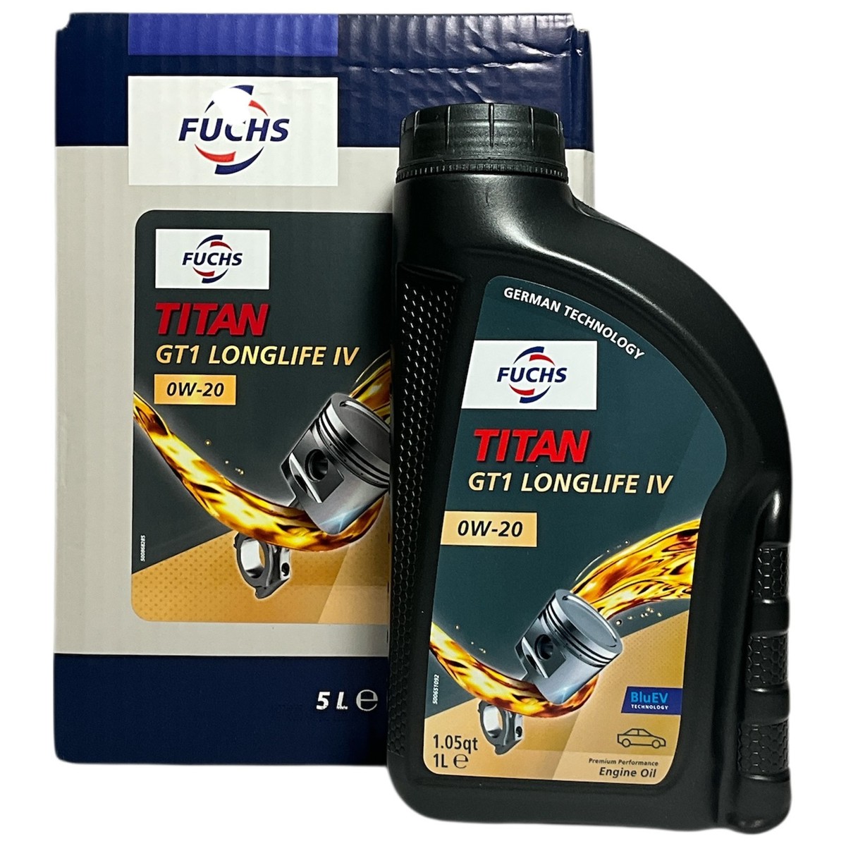 Fuchs Titan GT1 Longlife IV 0W-20 Engine Oil 6 Ltrs VW 508 00 509