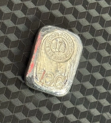 Rutland Bullion Co. 10 Grams Hand Poured Silver Bar .999 NON ANTIQUED