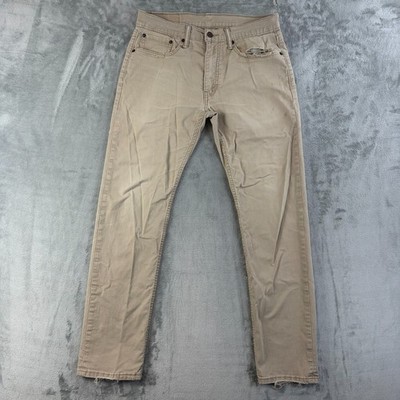 Levi s 502 Regular Taper Jeans W31 L32 Beige Stone Denim