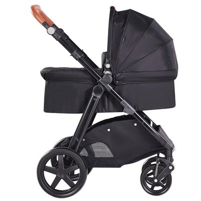 Travel System Stroller with Infant Bassinet, 2-in-1 Baby Cradle Stroller Combo,