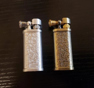 *COMBO* VINTAGE RETRO STYLE ROLLER LIGHTER Retro Fuel Saving Lighter O Ring USA