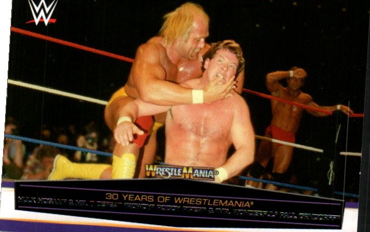 2014 Topps WWE Road to Wrestlemania - 30 Years of #2 Hulk Hogan & Mr. T Defeat