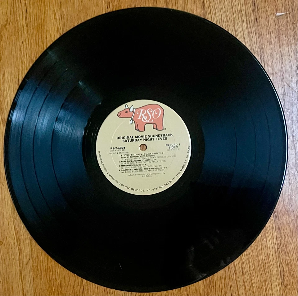 Saturday Night Fever Original Soundtrack 1977 Vinyl 2-LPs RS-2-4001 - Image 3 of 4