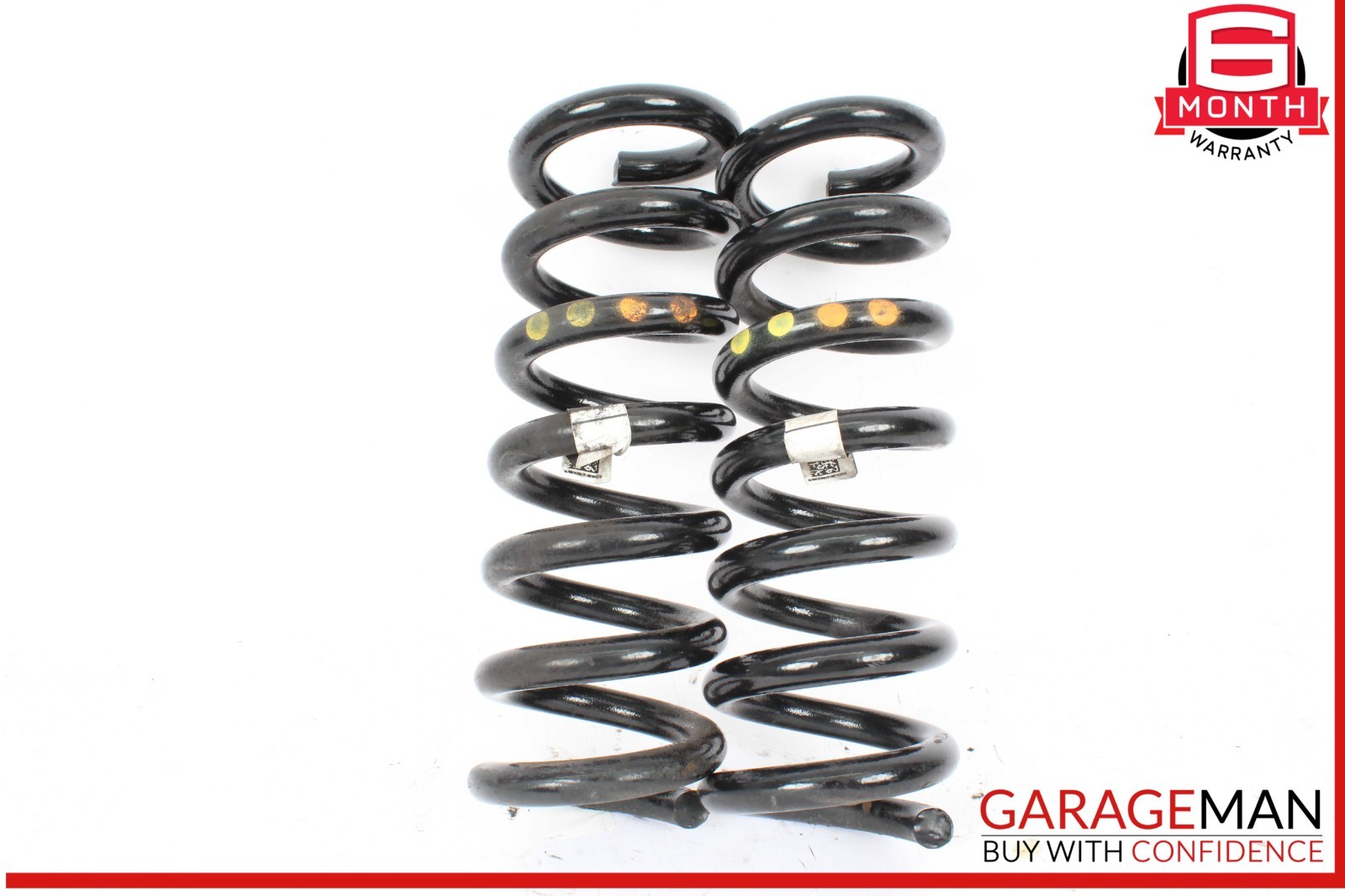 14-17 Maserati Ghibli Rear Right & Left Suspension Coil Spring Absorber Set OEM