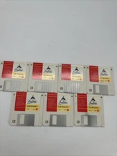 Vintage America Online AOL (7) Floppy Disks 2.5” For Windows