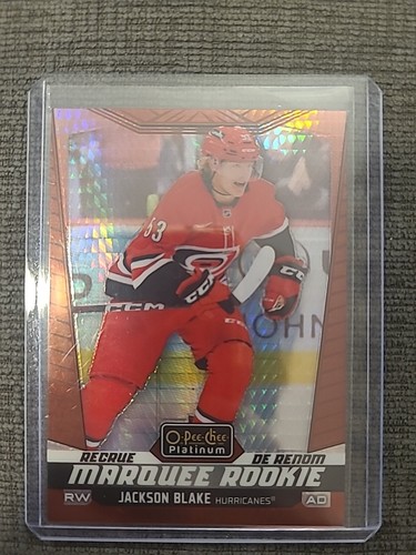 2024-25 O-Pee-Chee Platinum Marquee Rookie Red Prism Jackson Blake /199 #144 - Picture 2 of 5