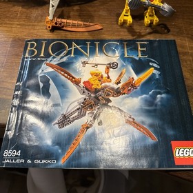 Bionicle Jaller & Gukko 8594 with Manual.  100% Complete Guaranteed