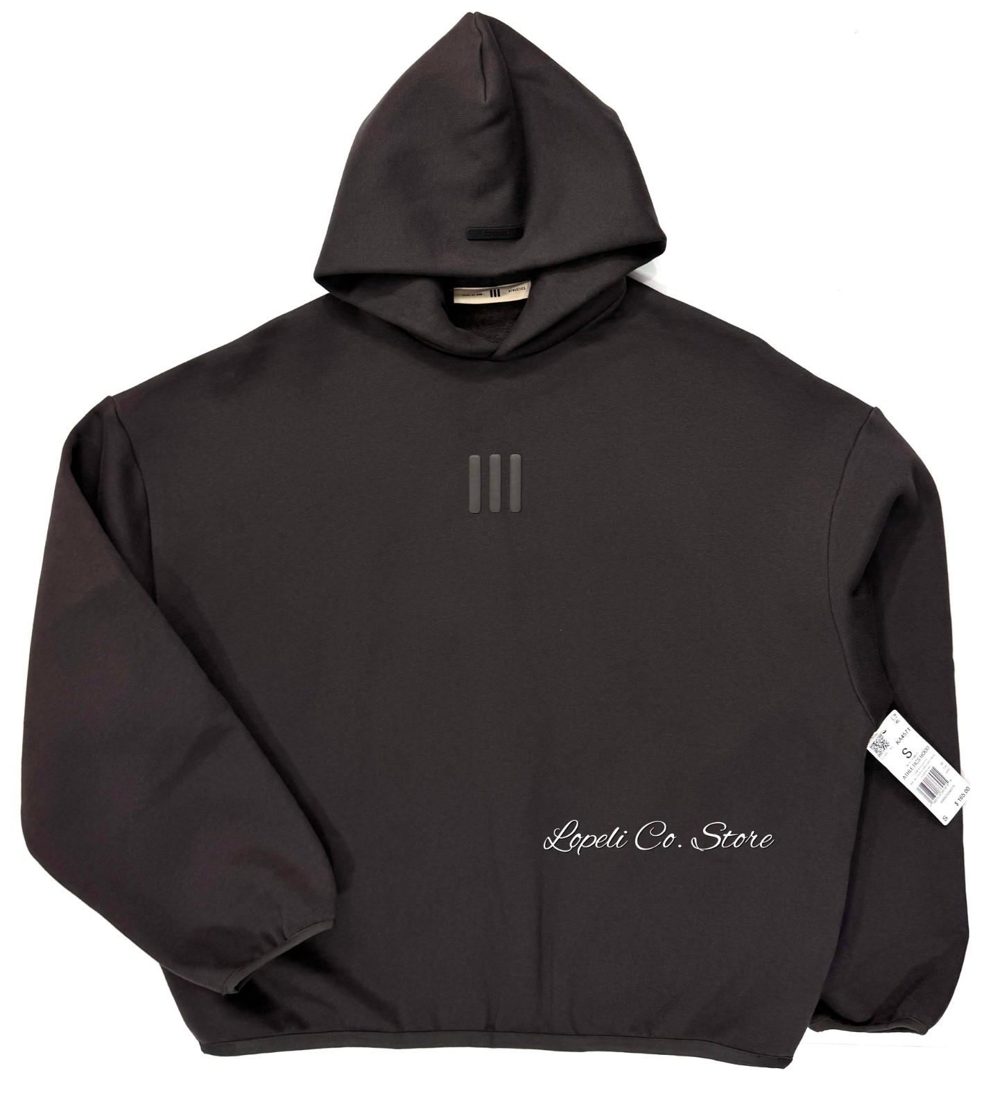 Adidas Fear Of God Athletics Fleece Hoodie Night Brown KA4571 Mens Small