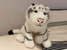WHITE BENGAL TIGER FAO Schwarz stuffed animal 20"