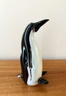 VTG Murano Hand Blown Art Glass Penguin Figurine Black White Italy 8.5” Tall — photo 6