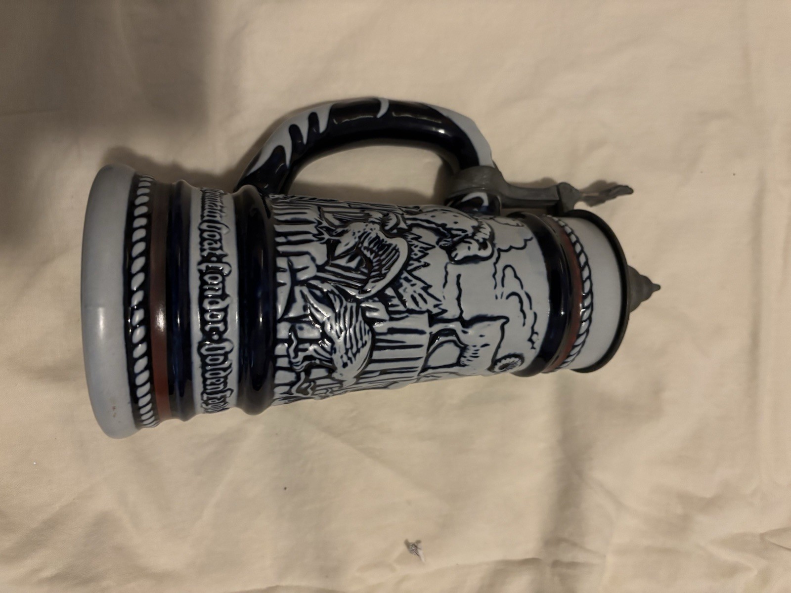 Vintage 1976 Avon Collectible Beer Stein, Vintage Avon Beer Stein Pewter Lid