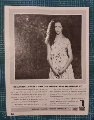 80er Action For Jobs MSC YTS Karriere Ausbildung Vintage Presse Werbung