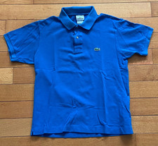 Lacoste Men's Polo Shirt Blue Cotton Short Sleeve, Casual - EU 4, US M
