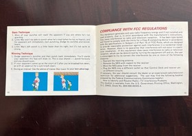 Mike Tyson's Punch-Out!! MANUAL ONLY Nintendo NES Oval Seal of Quality RARE MINT