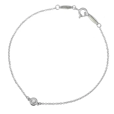 TIFFANY&CO. By the Yard Diamantarmband 925 Sterlingsilber Schmuck - Bild 1 von 3