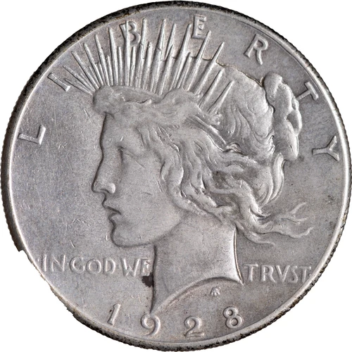 1928 $1 Peace Silver Dollar ~ XF Details