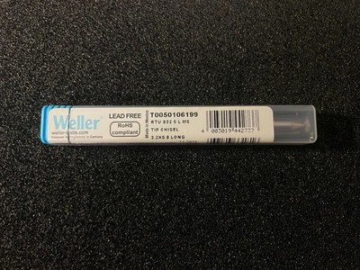 Weller RTU 032 S L MS (T0050106199) RT Ultra Soldering tip chisel 3.2x0.8mm