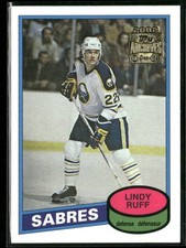 2001-02 Topps / OPC Archives Lindy Ruff Rookie Card Reprint #57 ~ NM-MT+ ~. rookie card picture