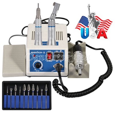 Dental Lab Marathon Electric Micromotor Contra Angle/Straight Handpiece Polisher