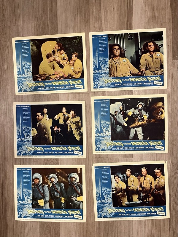 Journey To The Seventh Plant Original Movie Lobby Card Lot Of 6 John Agar