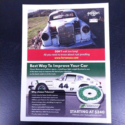 2021 Fertan USA Rust Proofing & Fidanza Performance - Original Magazine Print Ad