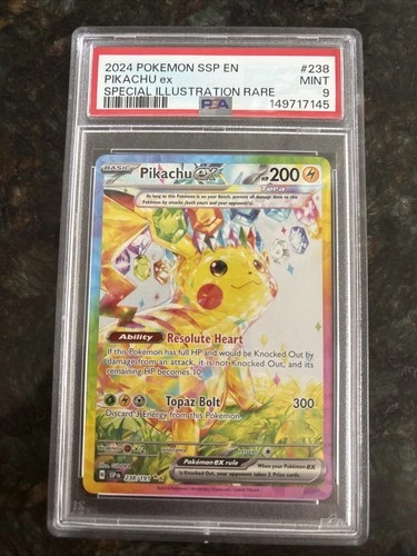 Pokémon Pikachu ex 238/191 Surging Sparks Special Illustration Holo PSA 9