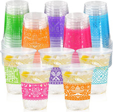 Mexican Fiesta Party Decorations Cups for Cinco de Mayo, Taco, Birthday 50pack