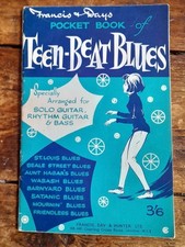 Teen-Beat Blues, VTG Sheet Music book, Francis  Days 1964, VG, rare.