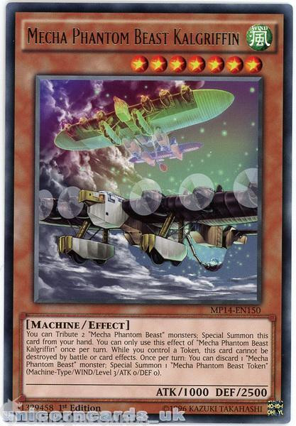 MP14-EN150 Mecha Phantom Beast Kalgriffin Rare 1st Edition Mint YuGiOh Card