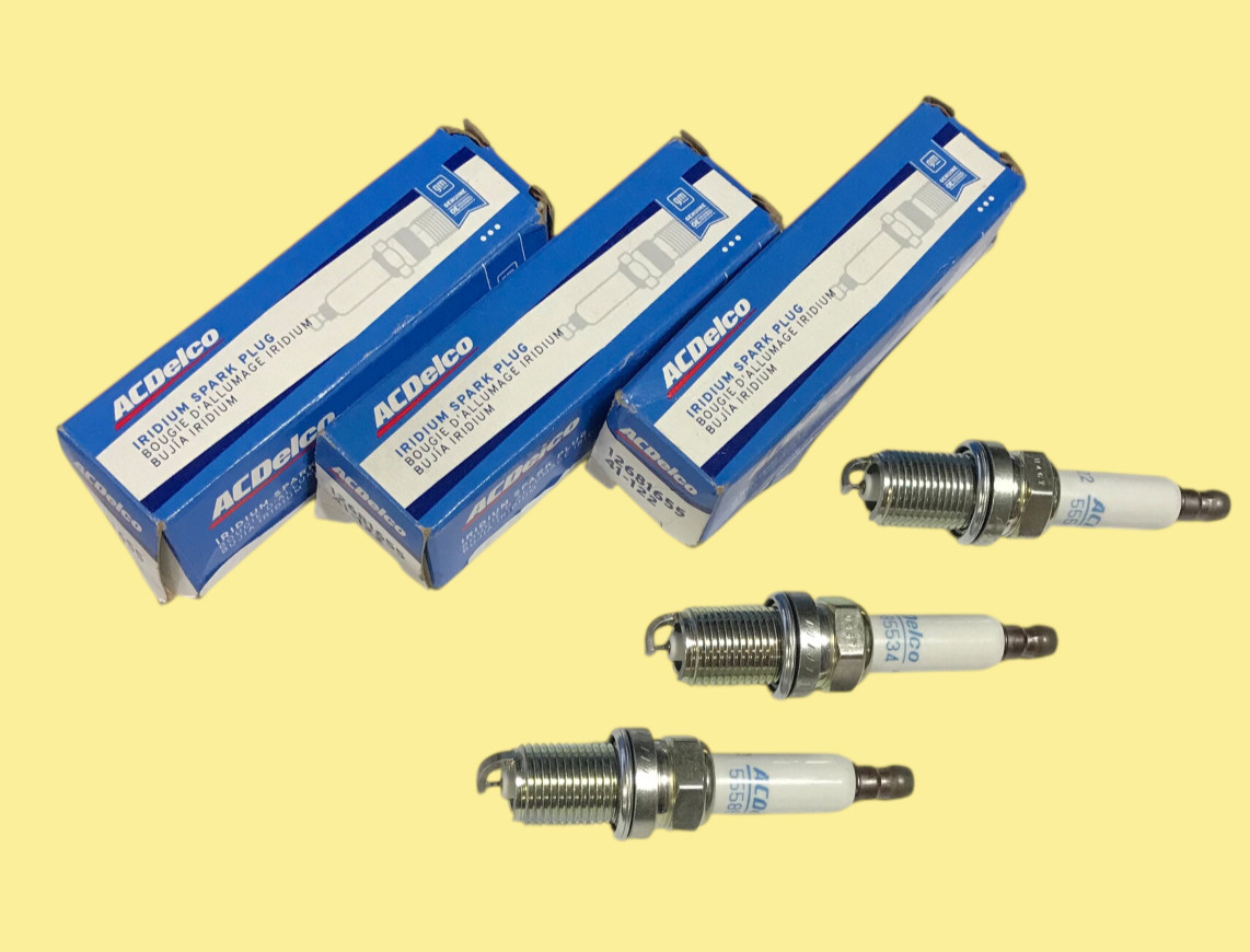 3 Spark Plugs ACDELCO 41-122 for Cadillac, Chevrolet Cruz 1.8 OEM #7509 AMZTD