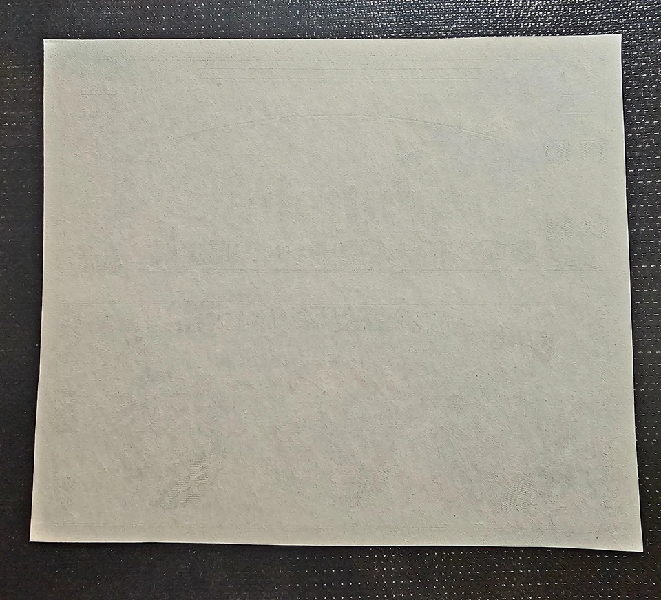 Giori Test Sheet Uncut Pair Washington Lincoln Grant BEP Intaglio Press Sample   - Image 2 of 2