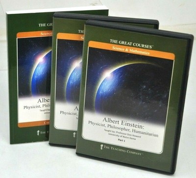 Great Courses ALBERT EINSTEIN Parts 1 & 2  DVDs and Guidebook Teaching Company