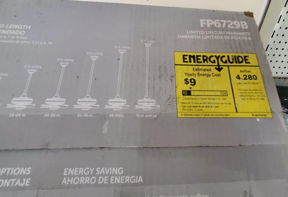 FANIMATION Xeno Wet 56 in. LED Indoor/Outdoor Wet- Rated Ceiling Fan New $450 - Image 2 of 4