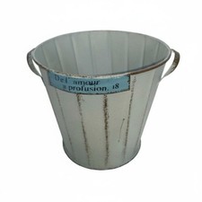 Double Handle Metal Flower Pot with Handles Rustic Flower Pot Vintage Design
