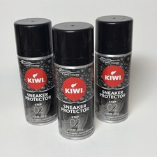 Lot of 3 KIWI Sneaker Shoe PROTECTOR - Water Snow Dirt Protect 4.25 oz ea Spray