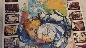 Street Fighter Zero Alpha 3 B1 Arcade Poster Sega Saturn Dreamcast Playstation