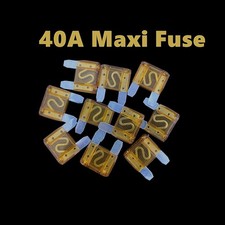 Pack 10-50 40 Amp Large Blade Style Audio MAXI Fuse for Car RV Boat Auto 40A US