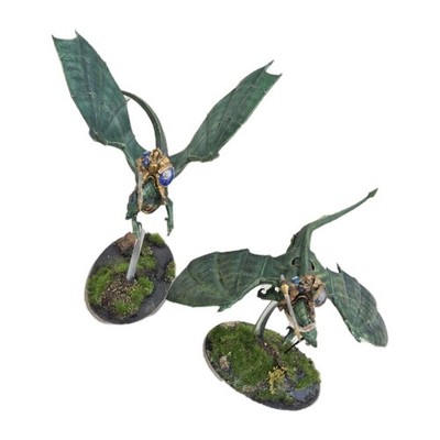 Warhammer AoS Stormdrake Guard x2 Painted Magnetized Lances/Swords Scenic Bases 