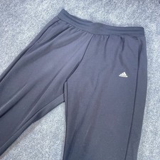 Adidas Jogger Mens XL Black Sweatpants Drawstring Pocket Comfort Stretch AB648