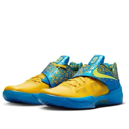Men's Size 10.5 Nike Zoom KD IV 'Scoring Title' Blue Lemon FZ5916