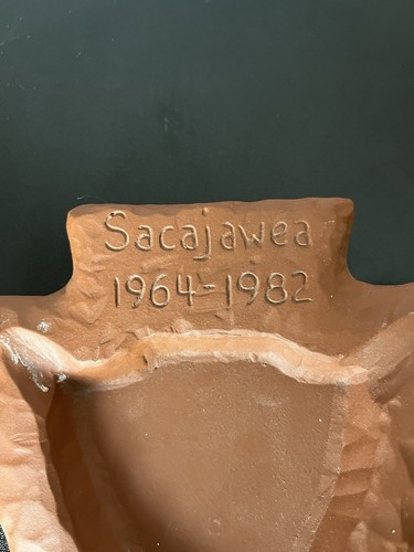 Vintage Sacajawea American Tile Company Arrow Head READ festival Olean Ashtray - Picture 2 of 6