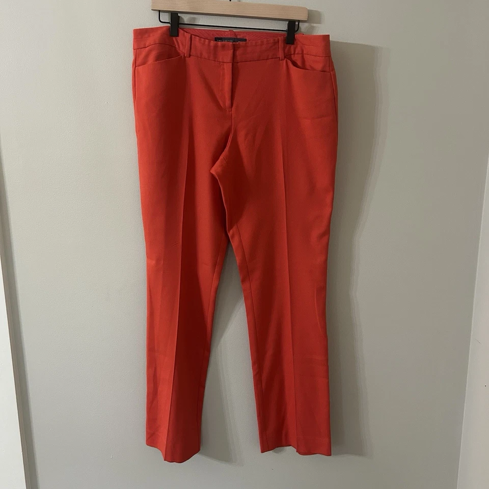 Pantalones de vestir The Limited para mujer talla 14R calce recto tiro medio coral Foto 2 de 4