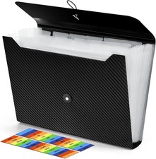 Expanding File Folder, 13 Poets Accord File Organizer, A4 Letter Size