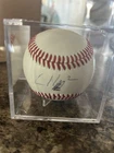 Ian happ Autographed MLB Baseball Original in Display Case